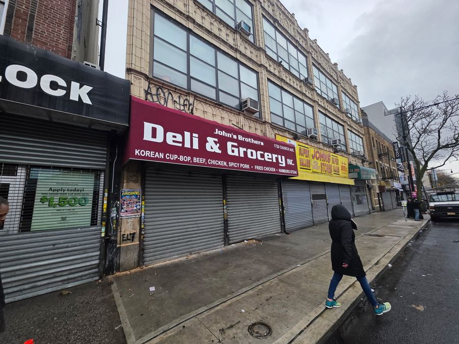John's Brothers Deli Storefront Awning, Brooklyn NY